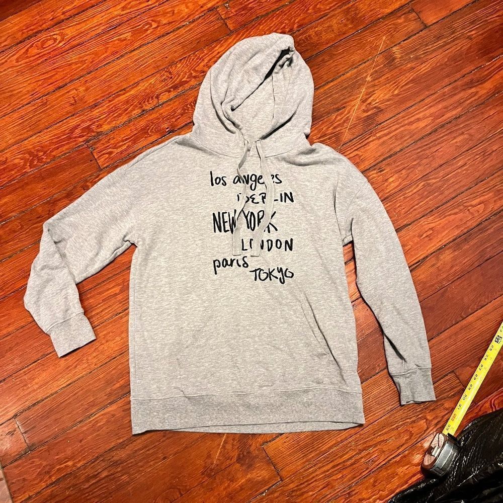 Mighty Fine XL Travel Gray Hoody Like New